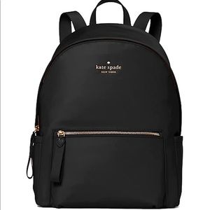 Kate Spade New York Chelsea Medium Nylon Backpack, Black